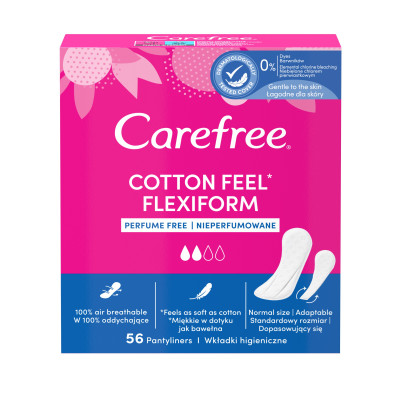 CAREFREE Ikdienas ieliktnīši "Cotton Feel FlexiForm" (5x56gb)