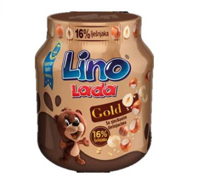 LINO LADA GOLD Lazdu riekstu krēms ar sasmal.lazdu riek. (12x350g)