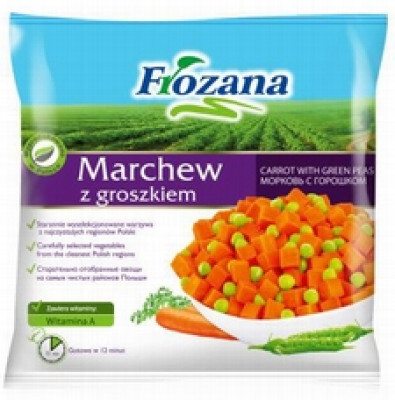 FROZANA Zirnīšu un burkānu mais./113/(12x400g)