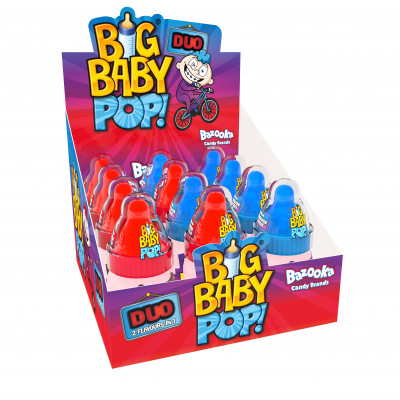 BAZOOKA Big Baby Pop Duo  karamele (12x32g)