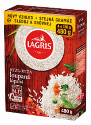 ***LAGRIS rīsi (4x120g) (16x480g)