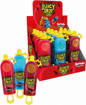 BAZOOKA Juicy Drop Pop konfektes (12x26g)