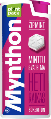 MYNTHON Sūk.pastilas "Zipmint Raspberry"(18x30g)