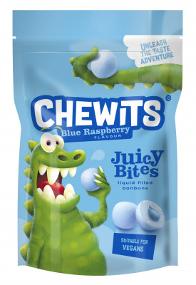 CHEWITS Košļāj.konfektes "Juicy Bites" ar kazeņu garšu (10x115g)