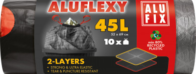 ALUFIX Atkrit.maisi aizvelk. FLEXY LDPE 45L/10gab 52x69cm 28mkr