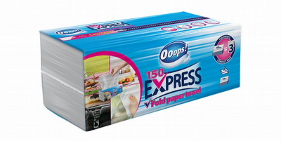 Ooops! Express V-folded (20x150gb) papira dvieli