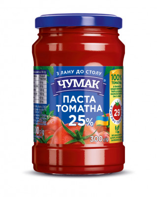 CHUMAK Tomātu pasta 25% (12x300gr)