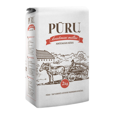 PŪRU Kviešu milti pac. (6x2kg)