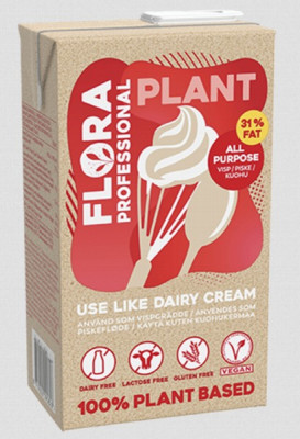 FLORA 31% augu valsts saldais krējums (8x1L)