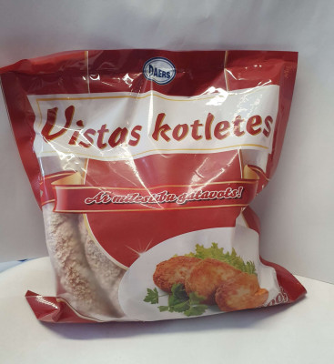 DAERS Kotletes no Vistas gaļas (10x500g) LVA000498EK