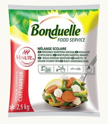 BONDUELLE Dārz.maisījums "SCHOOL" Minute (4x2,5kg)