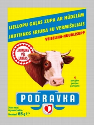 PODRAVKA Liellopu zupa ar nūdelēm (35x65g)