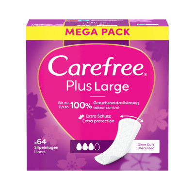 CAREFREE Ikdienas ieliktnīši "Plus Large" (5x64gb)