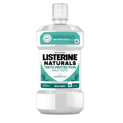 LISTERINE m/skaloj. līdzeklis NATURALS "Teeth Protection" (6x500ml)