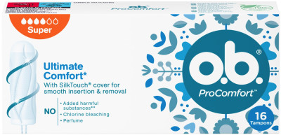 OB Higiēniskie tamponi ((27x6gb)x16gb) ProComfort Super 16