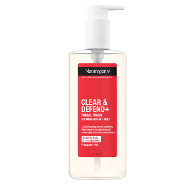 NEUTROGENA Clear&Defend+ sejas mazgāšanas līdzeklis (6x200ml)