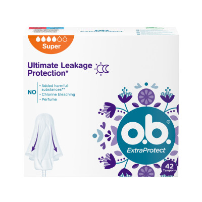 OB Higiēniskie tamponi ((10x7)x42)) ExtraProtect Super 42