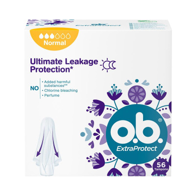 OB Higiēniskie tamponi ((10x6)x56)) ExtraProtect Normal 56
