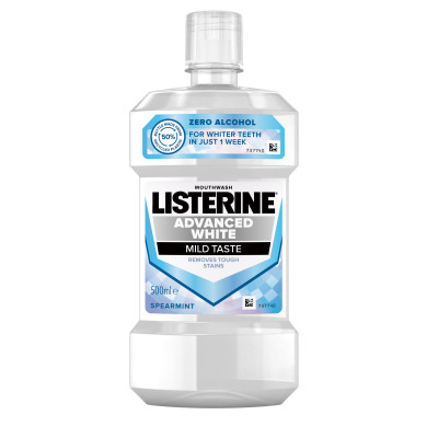 LISTERINE m/skaloj. līdzeklis "Advanced WHITE Mild Taste"(6x500ml)