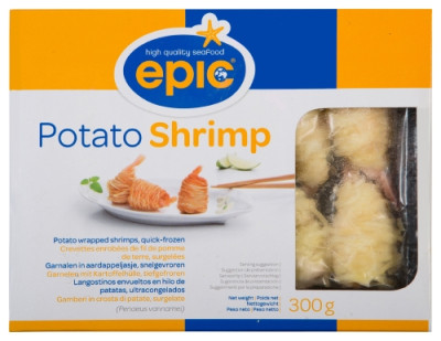 EPIC Garneles kartupeļu apvalkā (20x300g) Vjetnama DL421