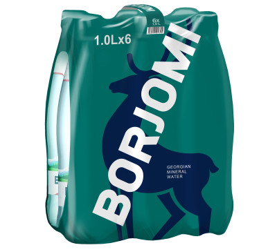BORJOMI !!! (6 PAKA) !!! 1.0 L Pet.pud.gāzēts min.ūdens