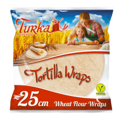 TURKA kviešu tortiljas 25cm (6x18gb)