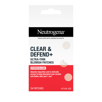 NEUTROGENA Clear&Defend+ ultra plāni plāksteri pūtītēm 24 gb
